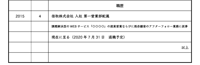 在職中の履歴書の書き方は 職歴欄の書き方や注意点を解説 バイトルマガジン Boms ボムス